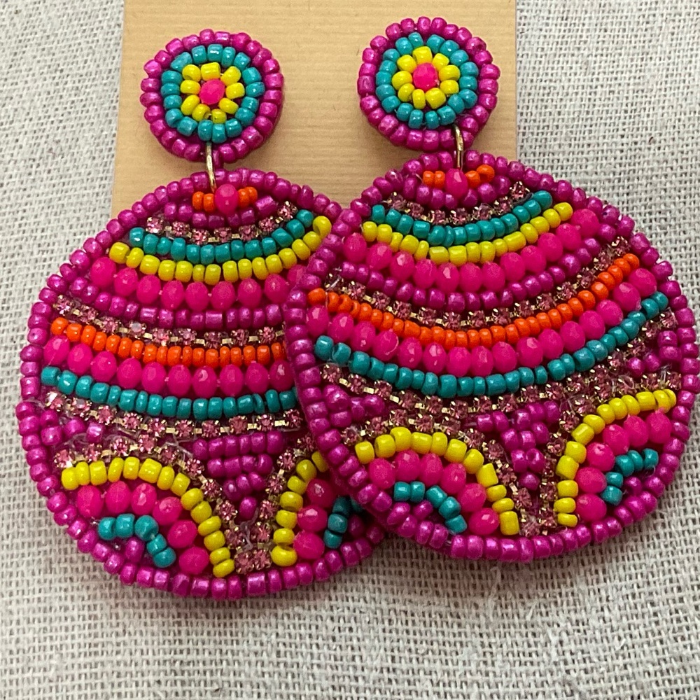 💕RESTOCK! Ann Marie Multicolor Round Beaded Earrings